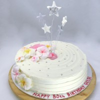 Flower - Frangipani and Stars Cake